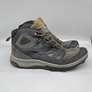 Salomon Mens Outline Mid GTX Hiking Boot 13 Gray Gore-tex Contragrip